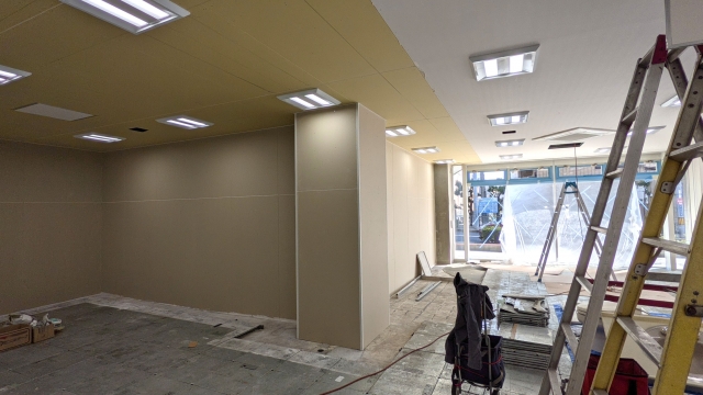 店舗内装　リフォーム工事現場の施工前