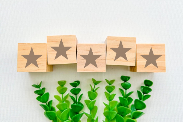 口コミのイメージ　星5つ