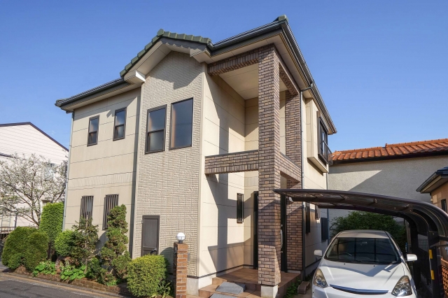 外壁塗装した戸建て